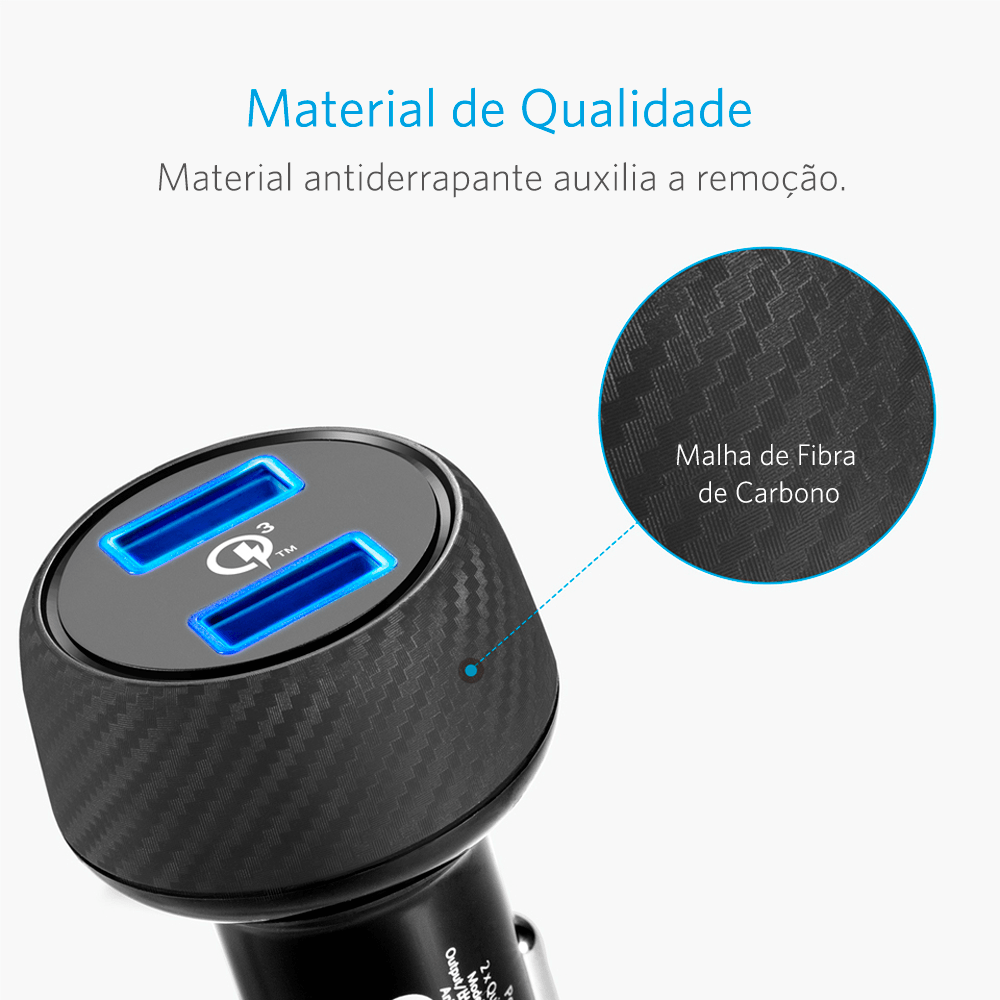 Carregador Veicular Anker PowerDrive Speed 2 Anker Brasil Oficial